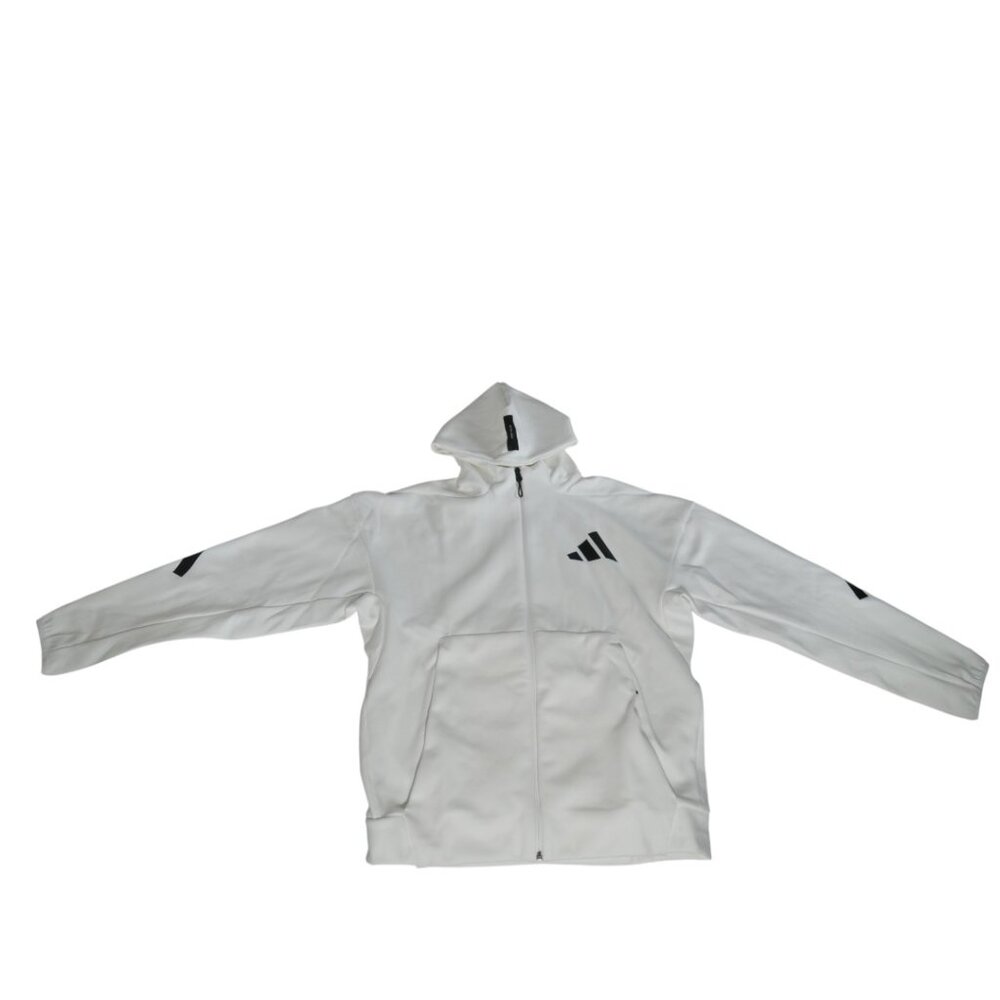Adidas 2-Piece Track Set White Jacket JF2443 & Pants JF2449 W-Large/M-Medium‎ - Picture 3 of 16